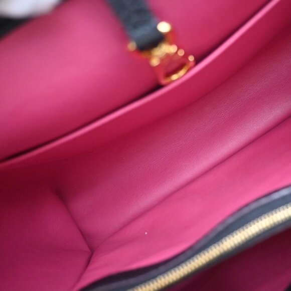 LOUIS VUITTON Capucines MM 2Way Hand Bag Taurillon Leather Black M48864 388RF604 - Picture 10 of 15